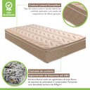 Ver imagem 5 de Colchão Solteiro Molas Ensacadas Júlia 28x88x188cm Paropas by Ecosono