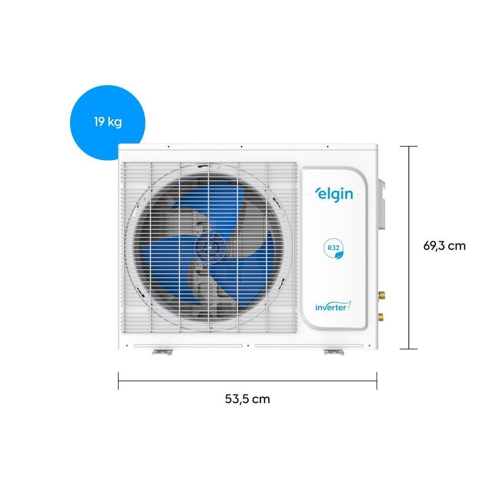 Ar Condicionado Split Inverter Elgin Eco Dream Wi-fi 30000 Btus Frio 220v Hife30c2ca - 4