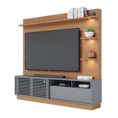 Estante de Tv 70 Polegadas 200cm com Led Lidia C04 - D’Rossi