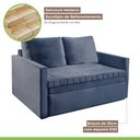 Ver imagem 7 de Sofá Cama Retrátil 2 Lugares D33 Star