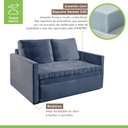 Ver mais imagens de Sofá Cama Retrátil 2 Lugares D33 Star