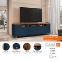 Ver imagem 5 de Rack para TV até 60 Polegadas 160cm 1 Gaveta 2 Portas Jersey Casa D