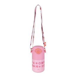 Garrafa Térmica Kids Alça Rosa 500ml Mor - 2