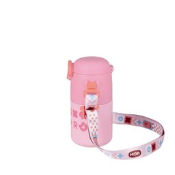 Garrafa Térmica Kids Alça Rosa 500ml Mor - 3