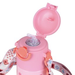 Garrafa Térmica Kids Alça Rosa 500ml Mor - 5