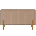 Ver imagem 3 de Aparador Buffet Bahia B02 4 Portas 2 Prateleiras MDP Design Curvo Orgânico Fendi Lyam Decor