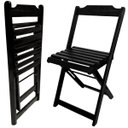Ver imagem 7 de Conjunto Mesa Dobrável 70x70 Mdf com 4 Cadeiras Preto