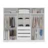 Guarda-roupa Casal Porto 6 Portas 4 Gavetas Branco - Politorno - 3