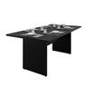 Mesa de Jantar 6 Lugares Cozinha 200x100cm Mdp Netmobil - Preto - 2