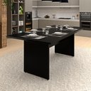 Ver imagem 1 de Mesa de Jantar 6 Lugares Cozinha 200x100cm Mdp Netmobil - Preto