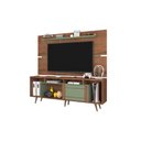 Ver imagem 1 de Painel para TV até 55" Atualle Roma 1385R464 com Prateleira Freijo Rustico/Green Fosco