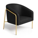 Ver imagem 6 de Poltrona Sala Industrial Alta Dourado Kit 2 Stella Sintético Pu D03 - D’Rossi
