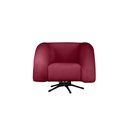 Ver imagem 1 de Poltrona Micheli 94cm Base Reclinável Veludo: Vermelho