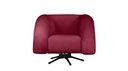 Ver imagem 1 de Poltrona Micheli 94cm Base Reclinável Veludo: Vermelho