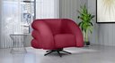 Ver imagem 4 de Poltrona Micheli 94cm Base Reclinável Veludo: Vermelho