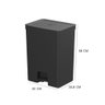 Lixeira com Pedal Trium ou 50 Litros Cor:preto - 2