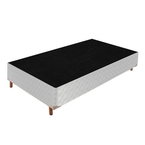 Base Box Solteiro Mônaco 42x88x188cm Branco/Rustico/Bordo Paropas By Ecosono