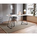 Ver imagem 4 de Escrivaninha Mesa Bela Vista Preto e Tampo Branco