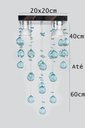 Ver imagem 6 de Pendente De Acrílico Alto Brilho Para Sala Vai Montado:60CM/Bivolt