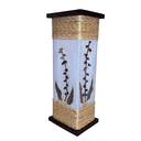 Ver imagem 1 de Abajur de Chão Piso Luminária Rústico Corda com Folhagens Sala Quarto 55 Cm Altura