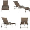 Kit 2 Espreguiçadeiras Mesa em Alumínio Piscina Jardim e Área Catar - 4