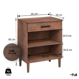 Balcão Armário Organizador Microondas Simples Cozinha Café - 4