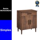 Ver imagem 3 de Balcão Armário Organizador Microondas Simples Cozinha Café