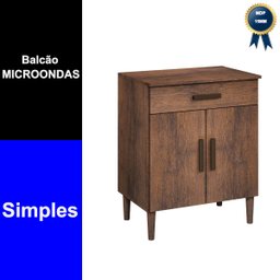 Balcão Armário Organizador Microondas Simples Cozinha Café - 3