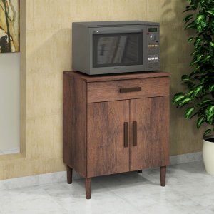Balcão Armário Organizador Microondas Simples Cozinha Café