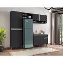 Ver imagem 5 de Coz. Modulada Completa Vanessa 230cm C/ Armário Aér. Ajl Mvs