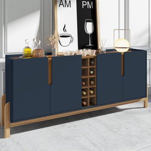 Buffet Aparador 190cm 4 Portas com Adega Lizz 