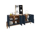 Ver imagem 4 de Buffet Aparador 190cm 4 Portas com Adega Lizz