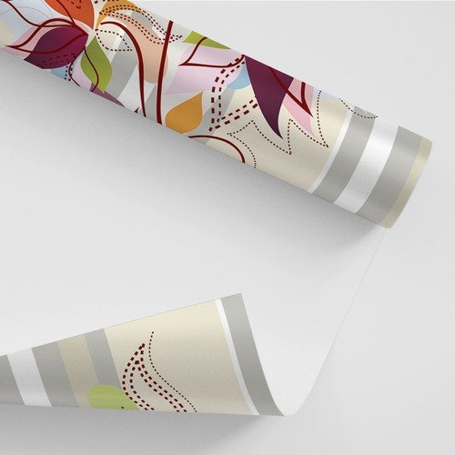 Papel De Parede Adesivo Floral Efeito Art Craft - 10m - 3