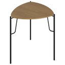 Ver imagem 1 de Mesa Lateral para Sala de Estar Alta Pés Industrial Preto Alef I03 Louro - Lyam Decor