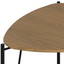 Ver imagem 6 de Mesa Lateral para Sala de Estar Alta Pés Industrial Preto Alef I03 Louro - Lyam Decor