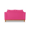 Ver imagem 5 de Sofá Rustico Viena 02 Lugares Com Almofadas Decorativa Suede Pink - Madeira Prima Deccor
