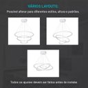 Ver imagem 3 de Lustre Luminaria Pendente Arcos 3 em 1 Argolas Ajustaveis Decoraçao Sala Estar Quarto Casa Cozinha G
