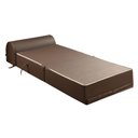 Ver imagem 5 de Sofá Cama Solteiro Retrátil 65cm Corino Smart Minimalista Marrom