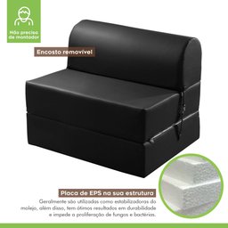 Sofá Cama Solteiro 65cm D33 Smart  - 4
