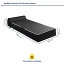 Ver imagem 6 de Sofá Cama Solteiro 65cm D33 Smart Preto