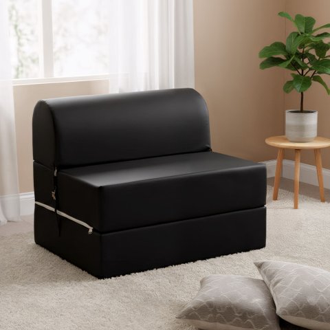 Sofá Cama Solteiro 65cm D33 Smart Preto