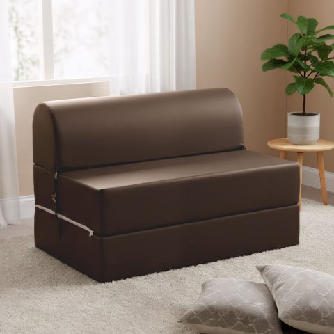 Sofá Cama Casal 130cm D33 Smart Marrom