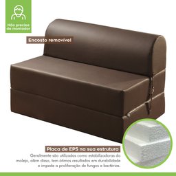 Sofá Cama Casal 130cm D33 Smart  - 5