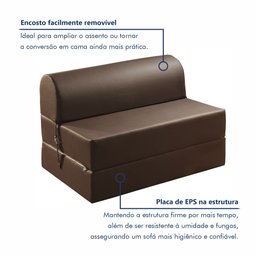 Sofá Cama Casal 130cm D33 Smart  - 9