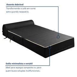 Sofá Cama Casal 130cm D33 Smart  - 11