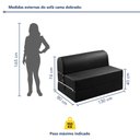 Ver imagem 4 de Sofá Cama Casal 130cm D33 Smart 