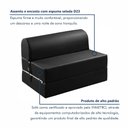Ver mais imagens de Sofá Cama Casal Retrátil 2 Lugares Corino Preto Smart 130cm
