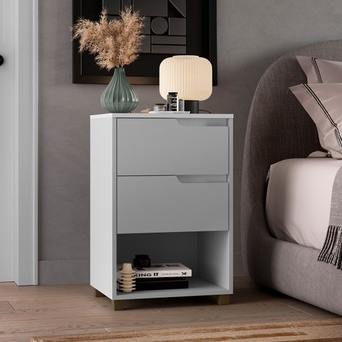 Mesa Cabeceira 2 Gavetas L45xa69cm