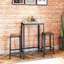 Ver imagem 2 de Mesa Alta 61x61cm Preto/Fosco