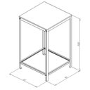 Ver imagem 3 de Mesa Alta 61x61cm 